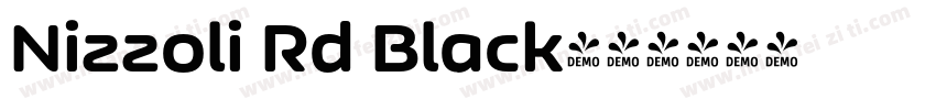 Nizzoli Rd Black字体转换